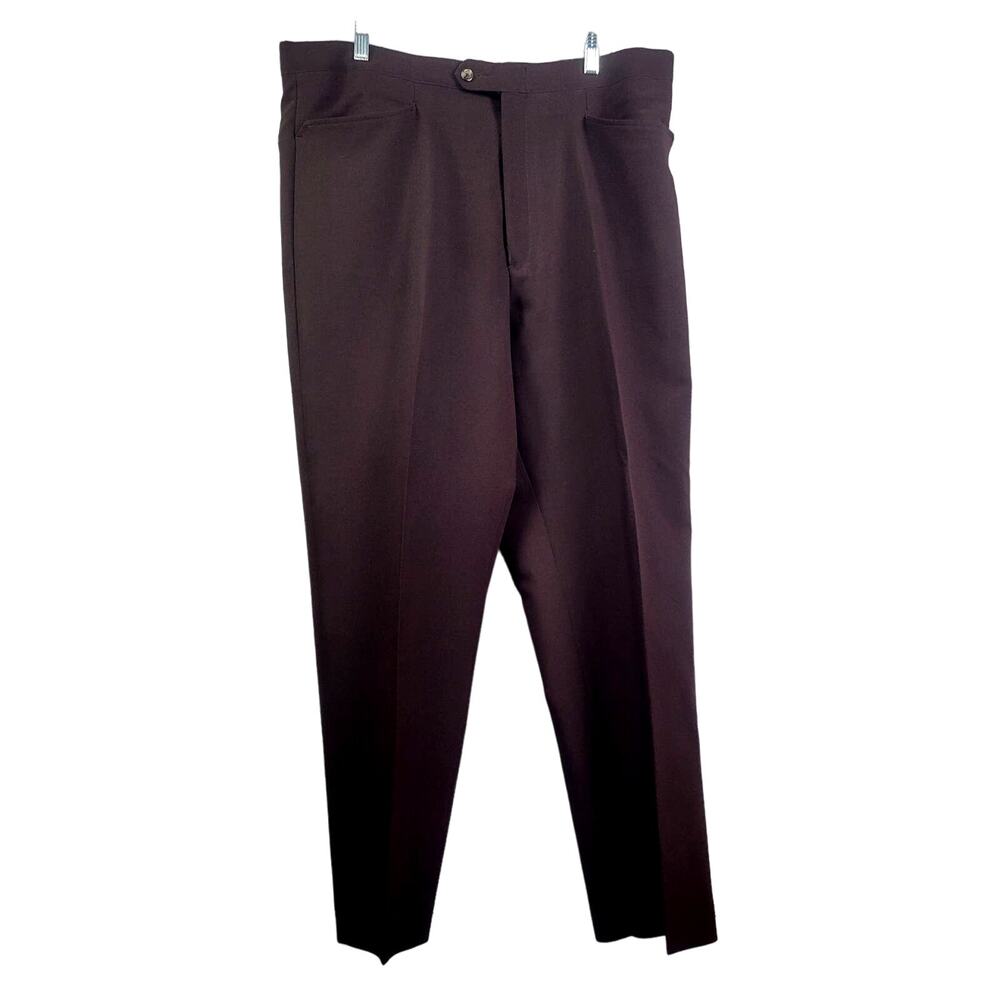 Vintage Sansabelt Brown Men's Slacks Size 42x29‎